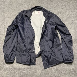 Vintage 70S 80s National Patrol Mens Bomber Jacket Size XL Nylon Permanent Press